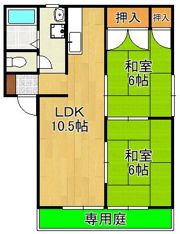 サンハイツ力丸B棟の間取り画像