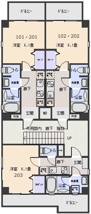 マンションAPPEⅡの間取り画像