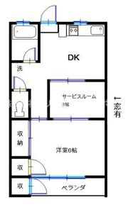 メッサージュ栗木の間取り画像