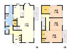 野芥2丁目戸建の間取り画像