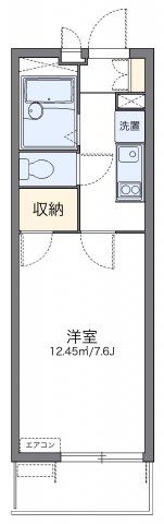 レオパレスムーンライトスクエアの間取り画像