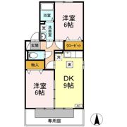 サニーハイツ B棟の間取り画像