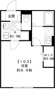 ハイツ豊の間取り画像