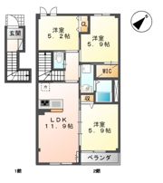 シュプロスⅠの間取り画像