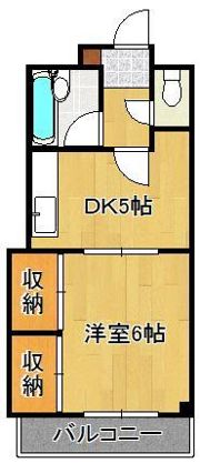 フレール清水の間取り画像