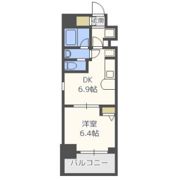 エステムコート心斎橋EASTIIラヴァンツァの間取り画像