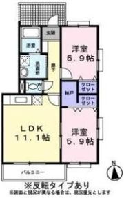 リフージュⅠの間取り画像