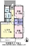 リフージュⅠの間取り画像