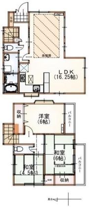 国分寺戸建の間取り画像