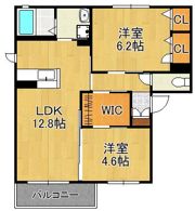 シャーメゾン谷町 A棟の間取り画像