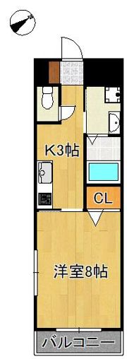 ERIOS COURT折尾の間取り画像