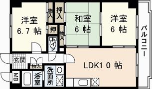 ドリーム中村の間取り画像