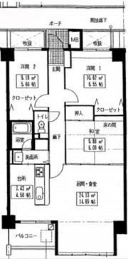 DHハウス三滝の間取り画像
