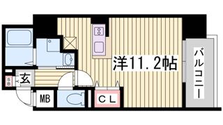 プライムレジデンス神戸・県庁前の間取り画像