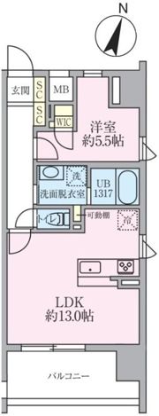 メルシーペール上落合の間取り画像