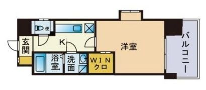 エンクレスト博多駅東の間取り画像