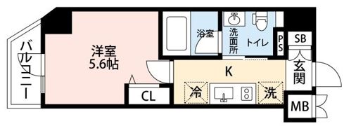 Log横浜駅東の間取り画像