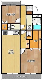 日吉セントラルハイツの間取り画像