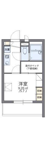 レオパレスグラッドⅡの間取り画像
