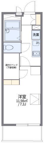 レオパレスアドラーブルの間取り画像