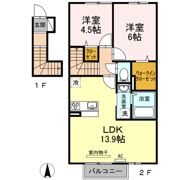 クレセール三谷の間取り画像