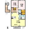 クレセール三谷の間取り画像