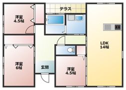 クレステージ新飯塚の間取り画像
