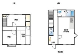 メゾネット鷲ノ木C棟の間取り画像
