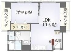 同心サワダハイツの間取り画像