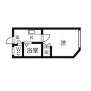 レオパレス三百人町の間取り画像