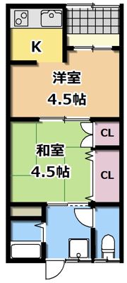 松寿荘第3号の間取り画像