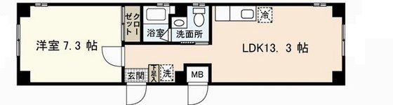 ヒルヴィスタ三滝の間取り画像