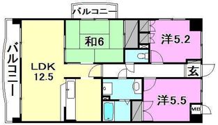 セントラルパーク土居田の間取り画像