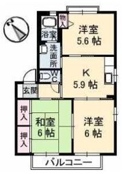 バリュージュ金沢 A棟の間取り画像