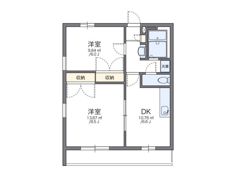 レオパレス鹿子木AREAⅡの間取り画像