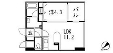 JEUNESEE翠町の間取り画像
