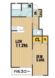 仮）平野新築AP A棟の間取り画像