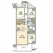ブリリアンコート市川原木中山の間取り画像