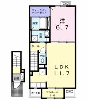 シャン・ド・フルールM Ⅰの間取り画像