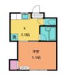 山光コーポ第2の間取り画像