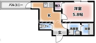 ラルゴ雁屋南の間取り画像