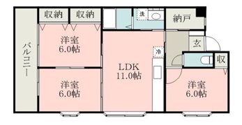 さくらハイツの間取り画像