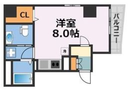 CITY SPIRE堺筋本町（旧リトルリバー本町橋）の間取り画像