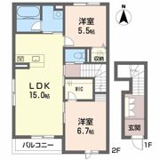 リラフォート西垣生Ⅱの間取り画像