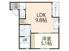 SMART VILLA上安 A棟の間取り画像