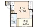 SMART VILLA上安 A棟の間取り画像