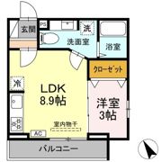 D‘Bless横須賀Ⅱの間取り画像