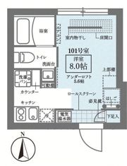 COCOCUBE新御徒町Westの間取り画像