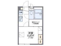 レオパレスフローラル北美町の間取り画像