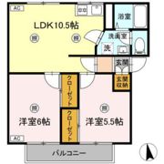 関ニューバリヤ A棟の間取り画像